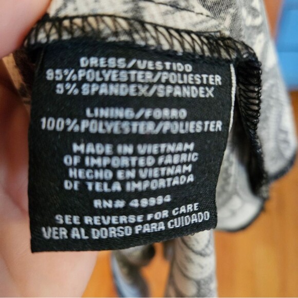 R & M Williams Women's 16 Dress And Jacket Black With Tan Patterned Detail - Picture 6 of 6